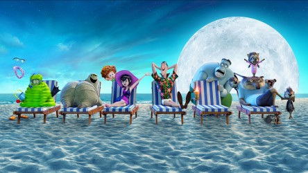 A film guide that looks at Hotel Transylvania 3 (2018), exploring its key t