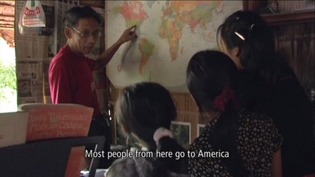 The two families discuss their knowledge of England. thumbnail