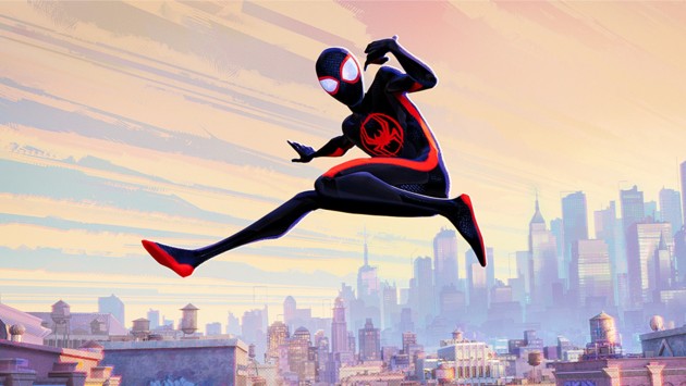 A PowerPoint guide on the film Spider-Man: Across the Spider-Verse (2023). 