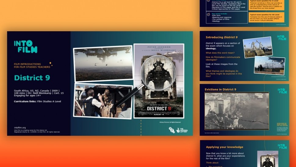 A student facing PowerPoint introducing this film. thumbnail