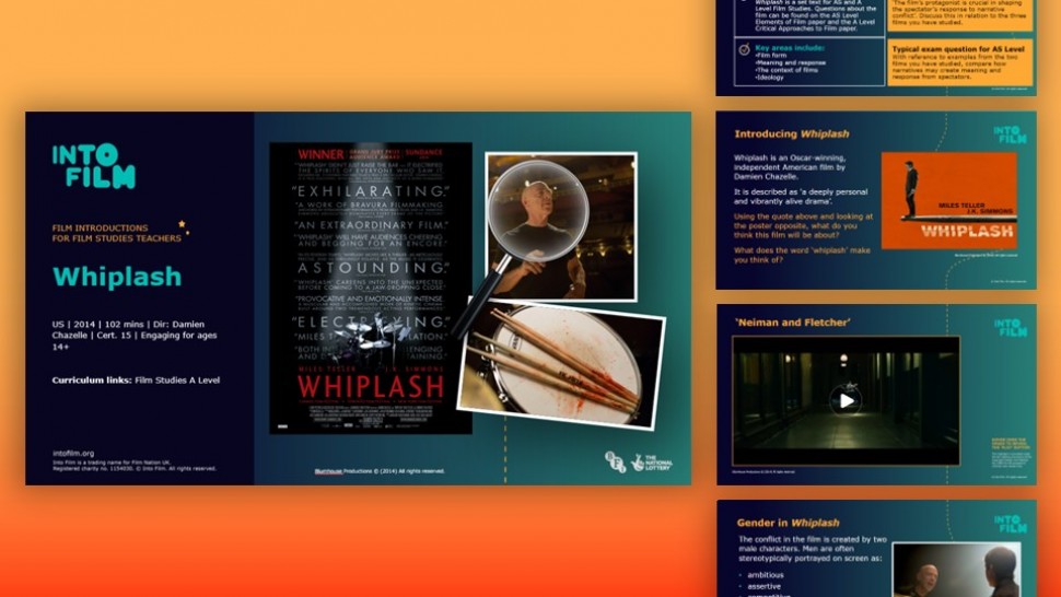 A student facing PowerPoint introducing Whiplash. thumbnail