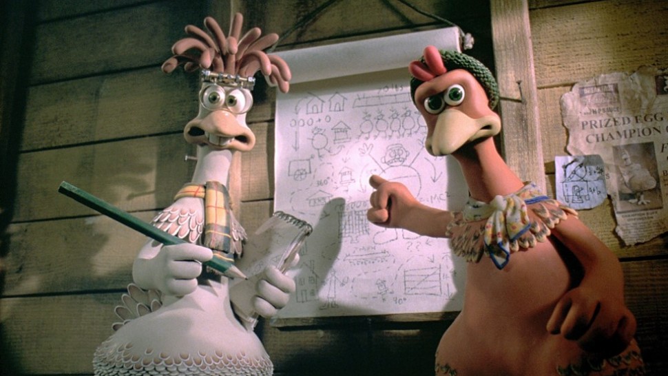 Canllaw ffilm sy'n edrych ar Chicken Run (2000), gan archwilio ei brif them