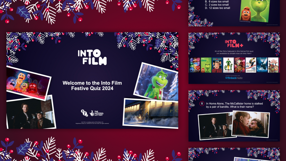 Into Film's fun Festive Quiz is back for 2024, and will once again test you