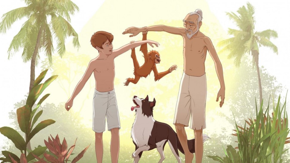 A film guide that uses the film 'Kensuke's Kingdom' to discuss families, an