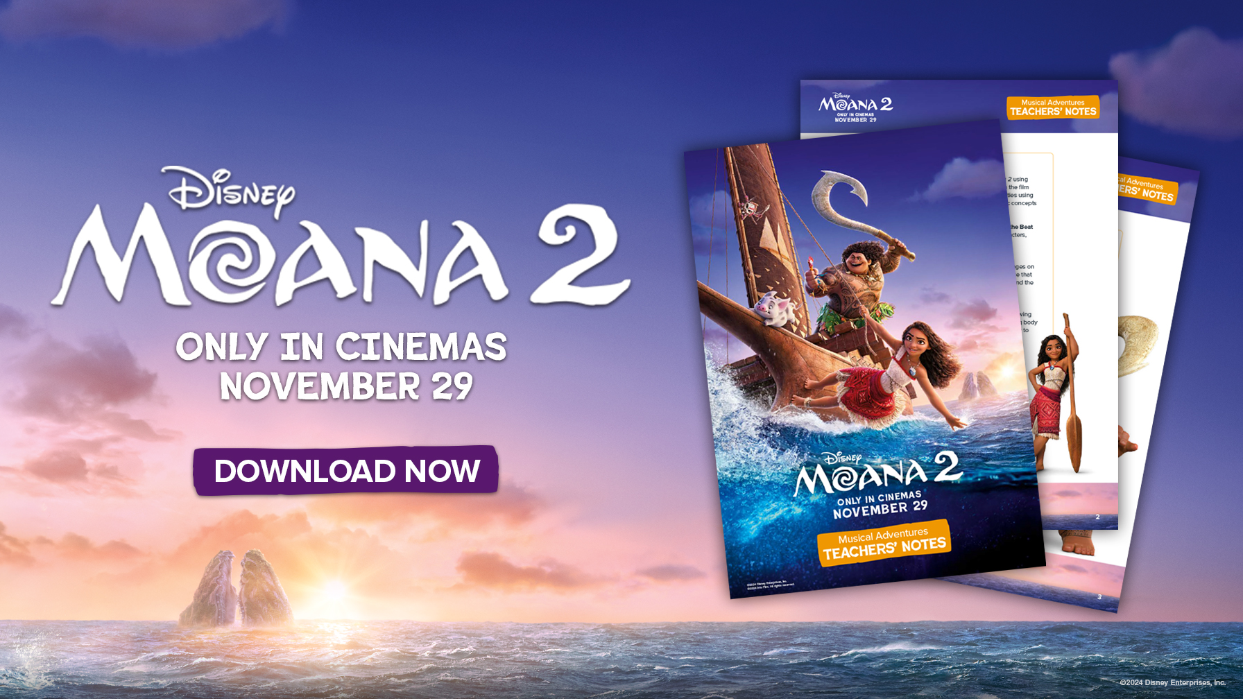 Our new resource Moana 2: Musical Adventures created in collaboration with 