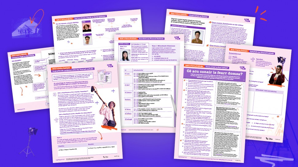 Download the Irish language version of our Step Into Screen Careers resourc