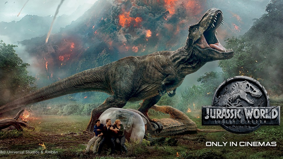 A film guide that looks at Jurassic World: Fallen Kingdom (2018), exploring