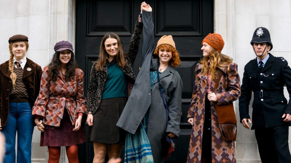 A film guide that looks at Misbehaviour (2020), exploring its key topics an